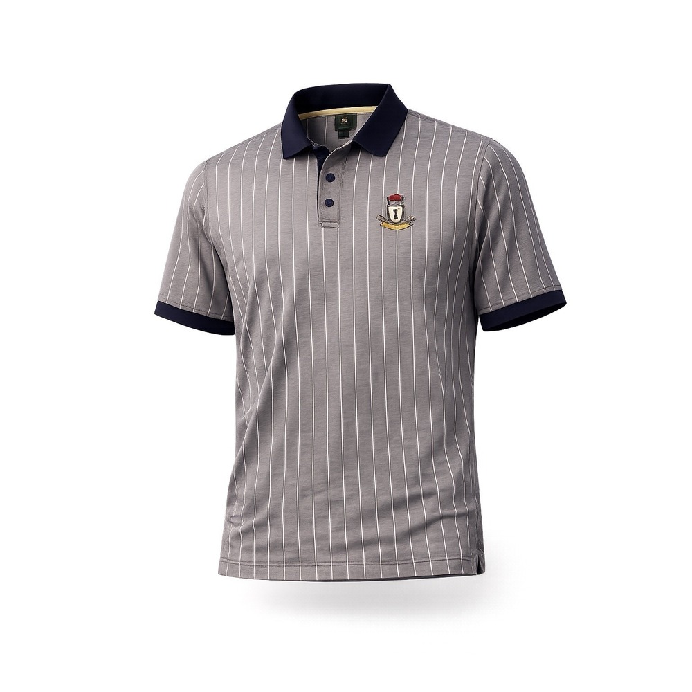 Wood and Irons Polo Golf Shirt MENS LRG  ST. ANDREWS  100% Cotton Made in Italy